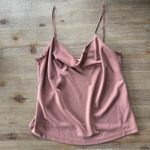Mauve Cowl Neck Cami